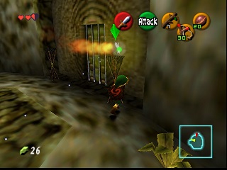 Zelda Ocarina Of Time Master Quest on N64 : The Deku Tree Zelda Ocarina Of Time Master Quest on N64 : The Deku Tree