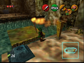 Zelda Ocarina Of Time Master Quest on N64 : The Deku Tree Zelda Ocarina Of Time Master Quest on N64 : The Deku Tree