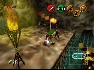 Zelda Ocarina Of Time Master Quest on N64 : The Deku Tree Zelda Ocarina Of Time Master Quest on N64 : The Deku Tree