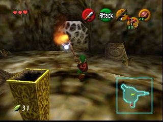 Zelda Ocarina Of Time Master Quest on N64 : The Deku Tree Zelda Ocarina Of Time Master Quest on N64 : The Deku Tree
