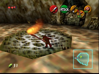 Zelda Ocarina Of Time Master Quest on N64 : The Deku Tree Zelda Ocarina Of Time Master Quest on N64 : The Deku Tree