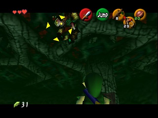 Zelda Ocarina Of Time Master Quest on N64 : The Deku Tree Zelda Ocarina Of Time Master Quest on N64 : The Deku Tree