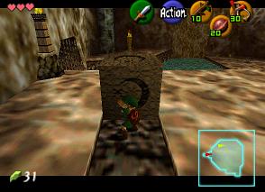 Zelda Ocarina Of Time N64版 : 德库树内部 Zelda Ocarina Of Time N64版 : 德库树内部