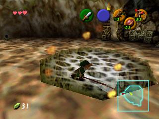 Zelda Ocarina Of Time N64版 : 德库树内部 Zelda Ocarina Of Time N64版 : 德库树内部
