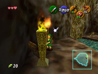 Zelda Ocarina Of Time N64版 : 德库树内部 Zelda Ocarina Of Time N64版 : 德库树内部