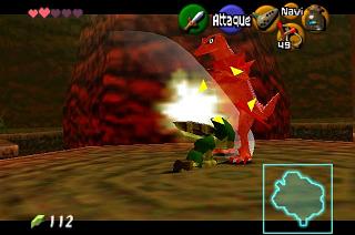 Zelda Ocarina Of Time N64版 : 多咚戈洞窟 Zelda Ocarina Of Time N64版 : 多咚戈洞窟