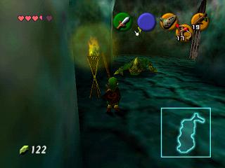 Zelda Ocarina Of Time N64版 : 多咚戈洞窟 Zelda Ocarina Of Time N64版 : 多咚戈洞窟