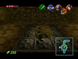 Zelda Ocarina Of Time N64版 : 多咚戈洞窟 Zelda Ocarina Of Time N64版 : 多咚戈洞窟