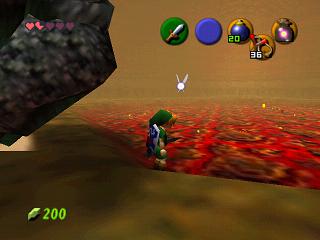 Zelda Ocarina Of Time N64版 : 多咚戈洞窟 Zelda Ocarina Of Time N64版 : 多咚戈洞窟