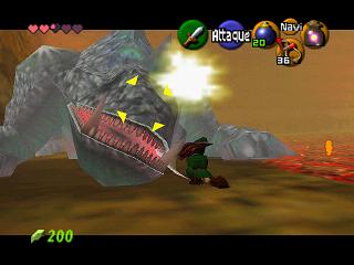 Zelda Ocarina Of Time N64版 : 多咚戈洞窟 Zelda Ocarina Of Time N64版 : 多咚戈洞窟