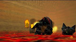 Zelda Ocarina Of Time N64版 : 多咚戈洞窟 Zelda Ocarina Of Time N64版 : 多咚戈洞窟