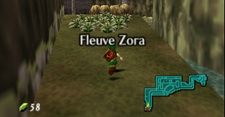 Zelda Ocarina Of Time Master Quest sur N64 - Le fleuve Zora