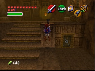 Zelda Ocarina Of Time Master Quest N64-এ : অগ্নি মন্দির