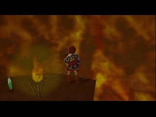 Zelda Ocarina Of Time Master Quest N64-এ : অগ্নি মন্দির