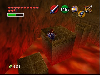 Zelda Ocarina Of Time Master Quest N64-এ : অগ্নি মন্দির