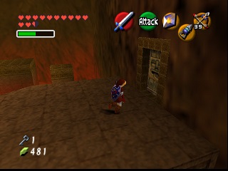 Zelda Ocarina Of Time Master Quest N64-এ : অগ্নি মন্দির