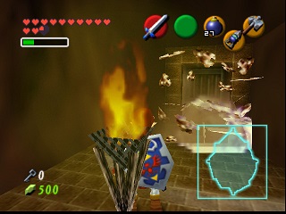 Zelda Ocarina Of Time Master Quest N64-এ : অগ্নি মন্দির