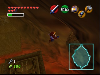 Zelda Ocarina Of Time Master Quest N64-এ : অগ্নি মন্দির