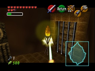 Zelda Ocarina Of Time Master Quest N64-এ : অগ্নি মন্দির