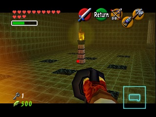 Zelda Ocarina Of Time Master Quest N64-এ : অগ্নি মন্দির