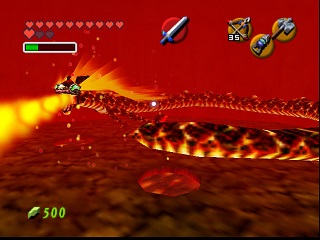 Zelda Ocarina Of Time Master Quest N64-এ : অগ্নি মন্দির