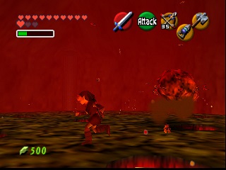 Zelda Ocarina Of Time Master Quest N64-এ : অগ্নি মন্দির