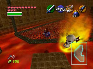 Zelda Ocarina Of Time on N64 : The Fire Temple