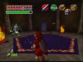 Zelda Ocarina Of Time Master Quest на N64 : Замок Ганона Zelda Ocarina Of Time Master Quest на N64 : Замок Ганона