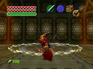 Zelda Ocarina Of Time su N64 : Lo scontro finale: Link vs Ganondorf Zelda Ocarina Of Time su N64 : Lo scontro finale: Link vs Ganondorf