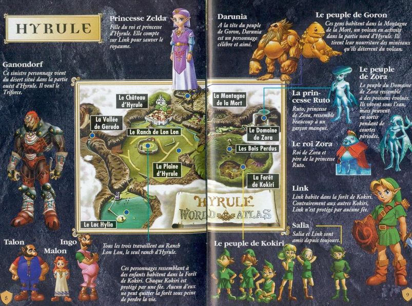Zelda Ocarina Of Time Master Quest : N64 version manual