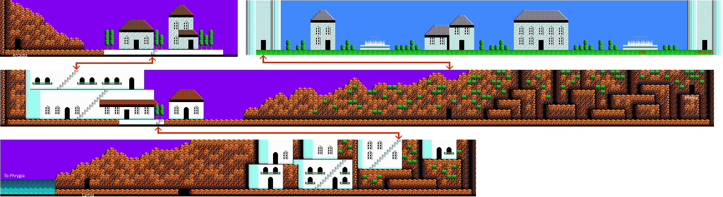 The Battle Of Olympus sur Nes, carte - Attique : Le plan