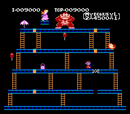 Donkey Kong auf NES: Drittes Level, der finale Kampf Donkey Kong auf NES: Drittes Level, der finale Kampf