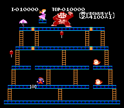 Donkey Kong auf NES: Drittes Level, der finale Kampf Donkey Kong auf NES: Drittes Level, der finale Kampf