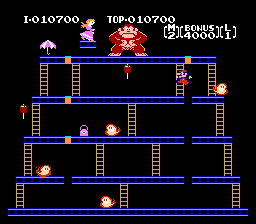 Donkey Kong auf NES: Drittes Level, der finale Kampf Donkey Kong auf NES: Drittes Level, der finale Kampf