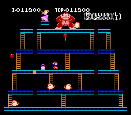Donkey Kong auf NES: Drittes Level, der finale Kampf Donkey Kong auf NES: Drittes Level, der finale Kampf