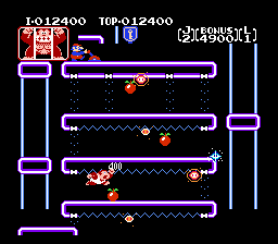 NES版 大金刚Jr. (Junior)：第三关，电力世界