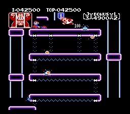 NES版 大金刚Jr. (Junior)：第三关，电力世界
