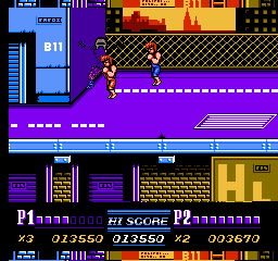 Soluce de Double Dragon 2 sur Nes : Mission 1 - Into the Turf