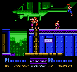 Прохождение Double Dragon 2 на Nes: Миссия 2 - At the heliport