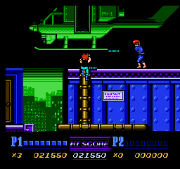 Прохождение Double Dragon 2 на Nes: Миссия 2 - At the heliport