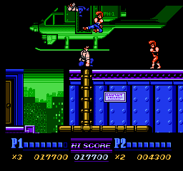 Прохождение Double Dragon 2 на Nes: Миссия 2 - At the heliport