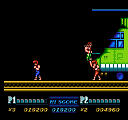 Прохождение Double Dragon 2 на Nes: Миссия 2 - At the heliport