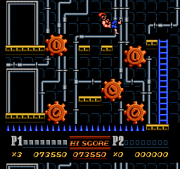 Nes-এ Double Dragon 2 গাইড: মিশন 7 - Trap Room