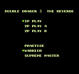 Double Dragon 2 en Nes: El tutorial - Menú y golpes especiales (y normales) Double Dragon 2 en Nes: El tutorial - Menú y golpes especiales (y normales)