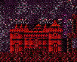 Faxanadu sur Nes : le plan des brumes (brouillard)
