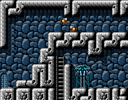 Faxanadu sur Nes : le plan du palais du roi des nains (chateau de Fraternal)