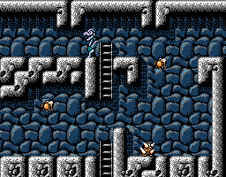 Faxanadu sur Nes : le plan du palais du roi des nains (chateau de Fraternal)