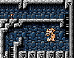 Faxanadu sur Nes : le plan du palais du roi des nains (chateau de Fraternal)