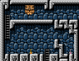 Faxanadu sur Nes : le plan du palais du roi des nains (chateau de Fraternal)