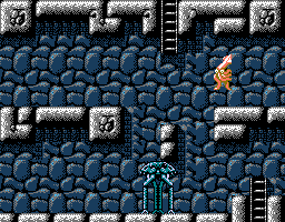 Faxanadu sur Nes : le plan du palais du roi des nains (chateau de Fraternal)